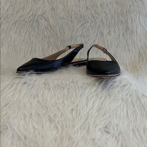 Coach Elegant Black Slingback Flats